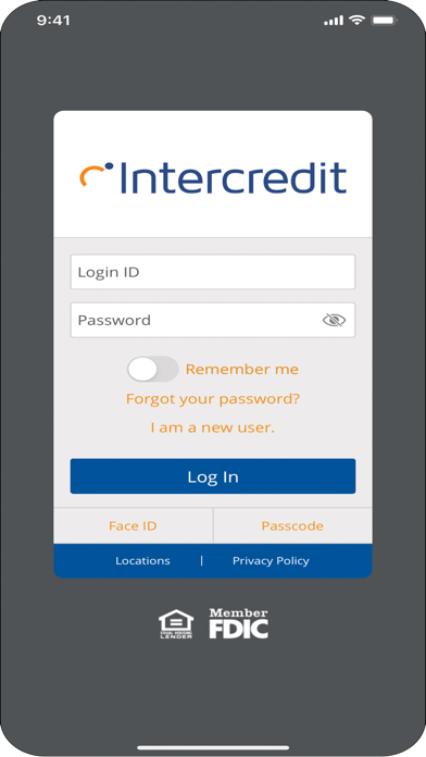 Screenshot #1 pour Intercredit Mobile Banking