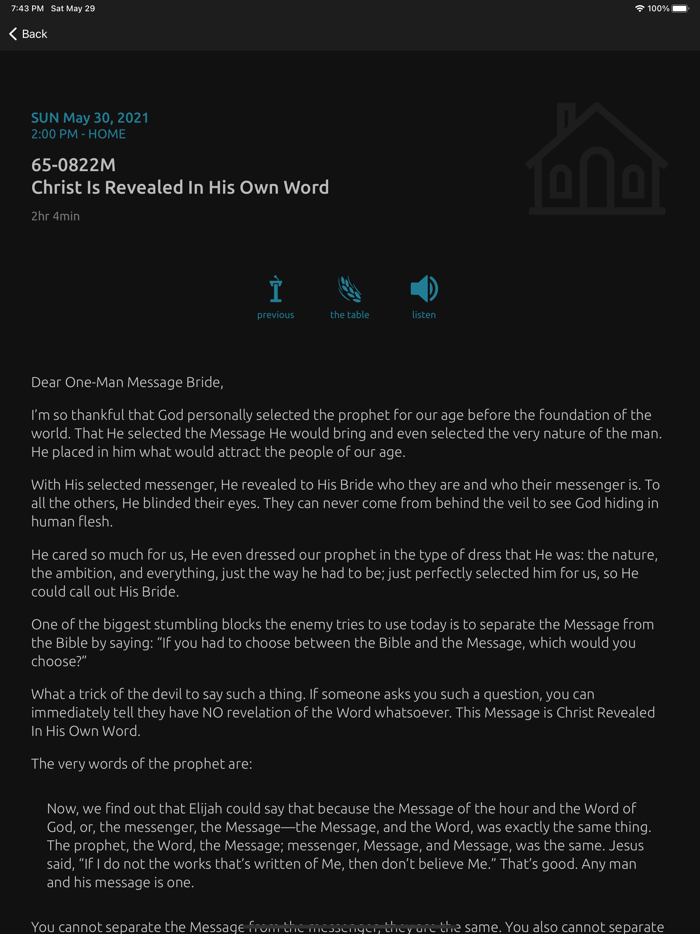 Branham Tabernacle Live