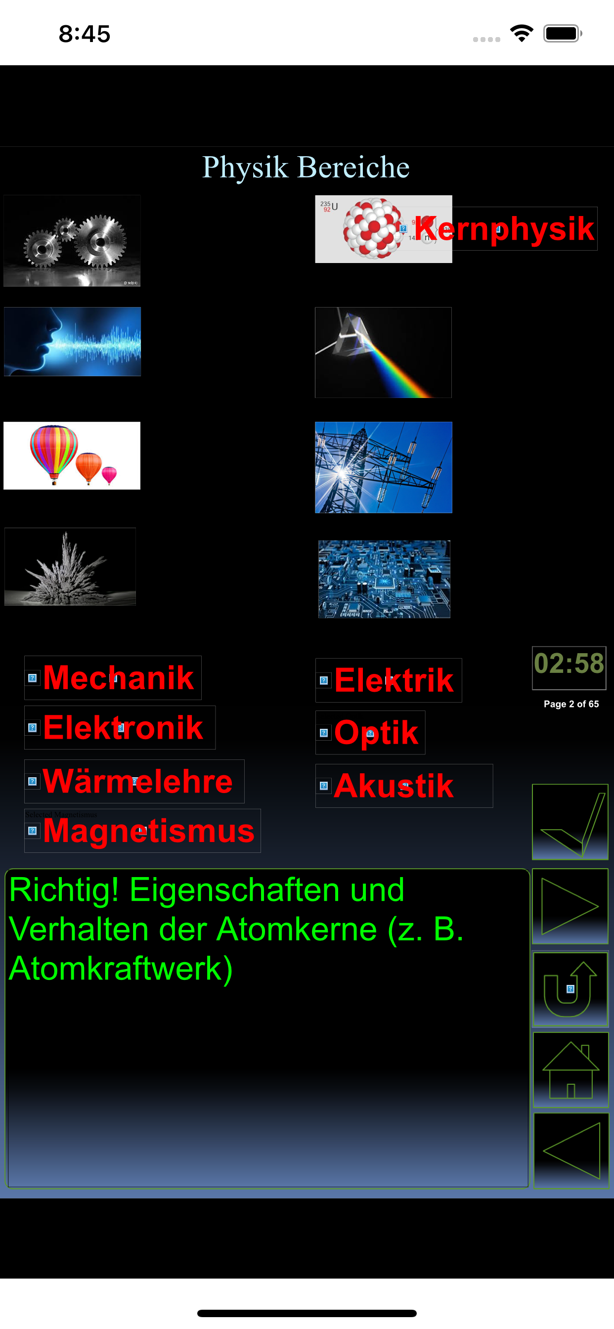 iPhysik 1 Quiz deutsch