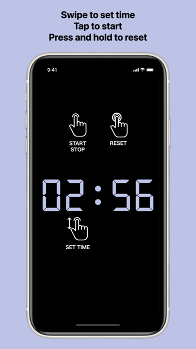 Kitchen timer only numbers Screenshot