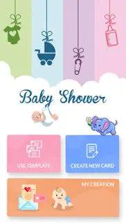 baby shower card maker iphone screenshot 1