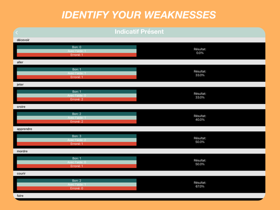 Franse werkwoorden Quiz iPad app afbeelding 7