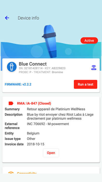 Blue Diag App Screenshot