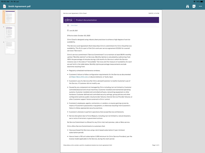 Citrix Files for XenMobile