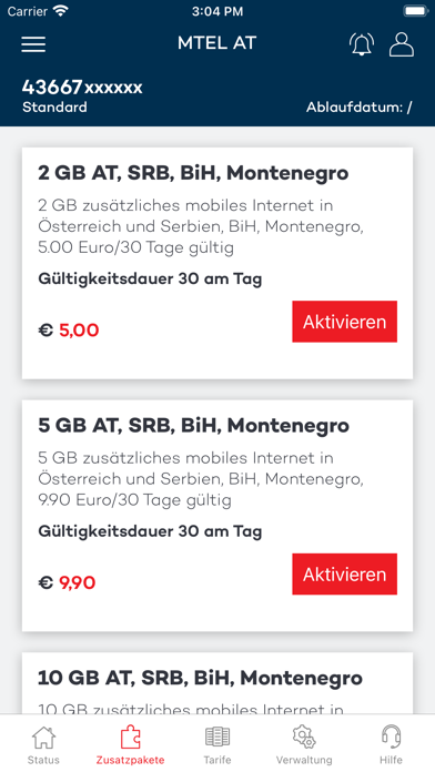 Mein Mtel Austria Screenshot