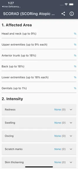 Game screenshot SCORAD Calculator mod apk