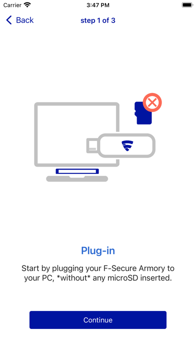 Screenshot #1 pour F-Secure Armory Drive