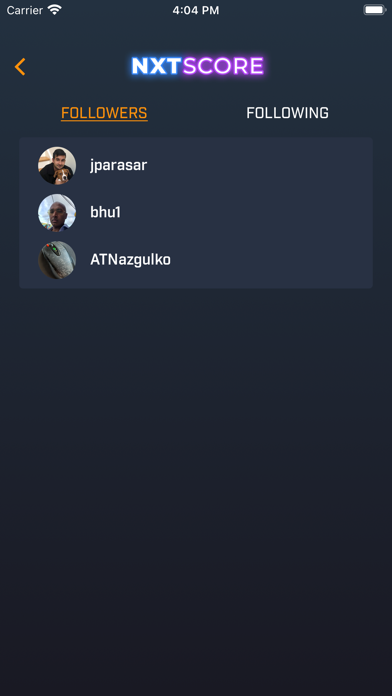 NXTSCORE Screenshot