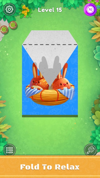 Paper Folding Puzzle Game