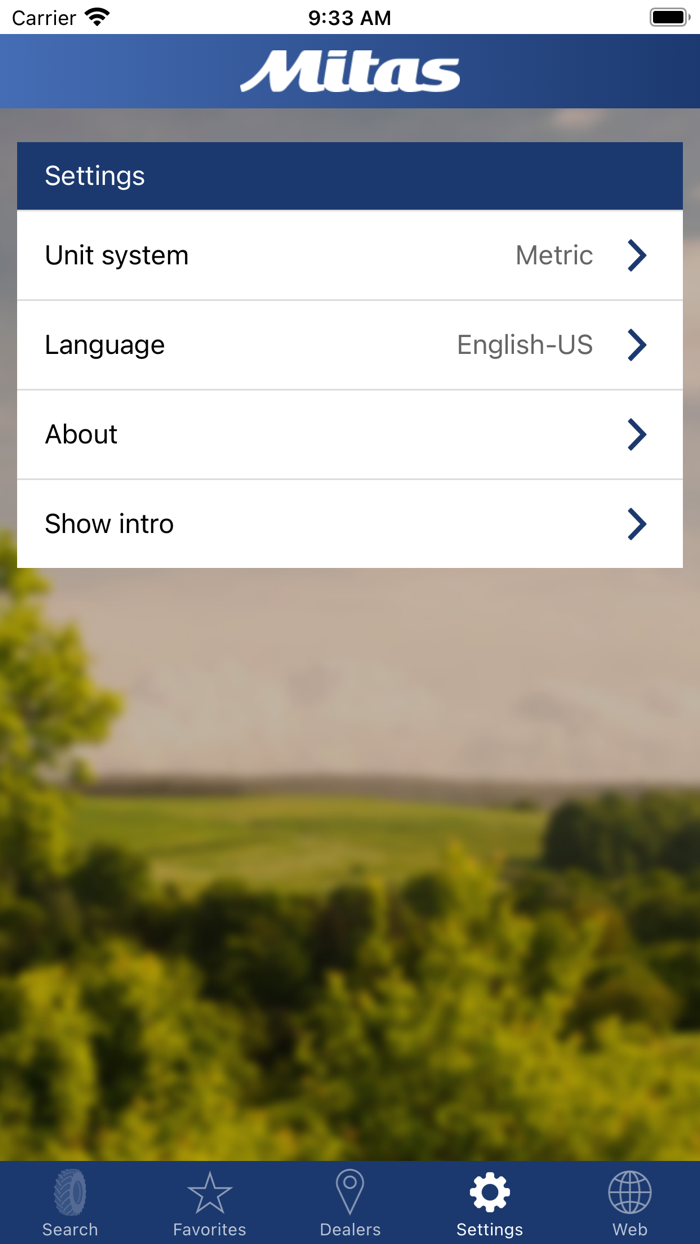 Mitas Tyre Pressure calculator