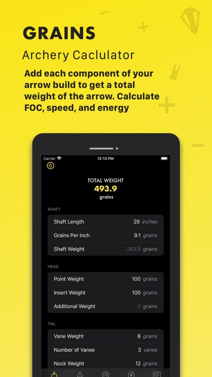Grains: Archery Calculator
