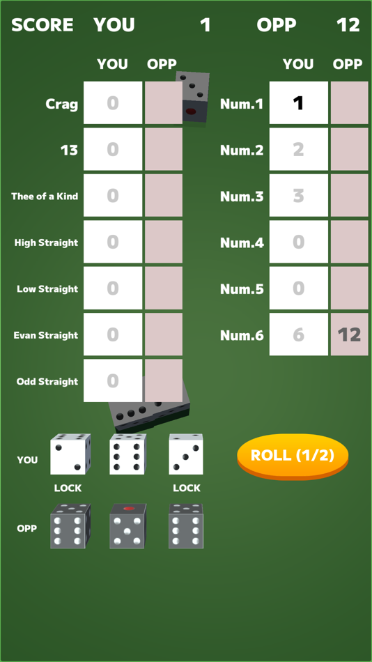 #4. CRAG : Dice Game (iOS) Podle: Tadayoshi Yasuda