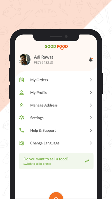 App GOOD FOOD Screenshot