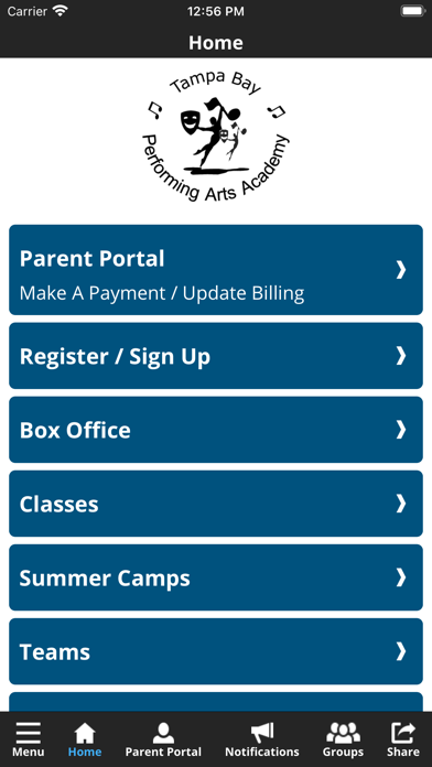 Tampa Bay Performing Arts Acad Screenshot