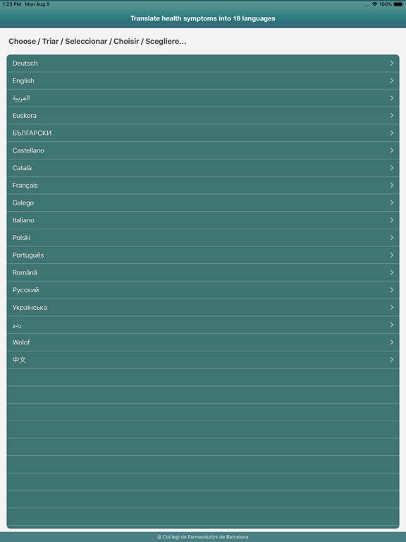 Screenshot #5 pour Traductor de síntomas de salud