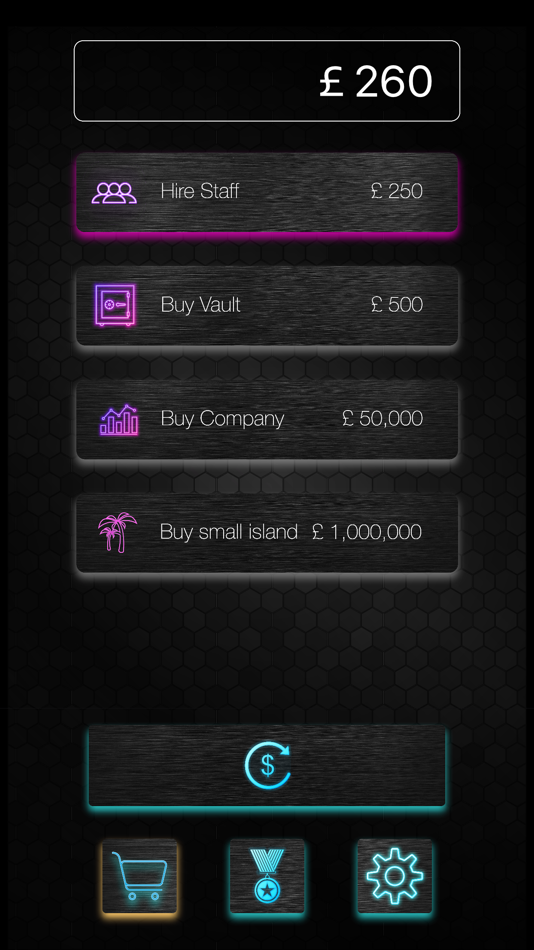 #1. Greed King - Idle Clicker (iOS) By: Design Lab Solutions Limited