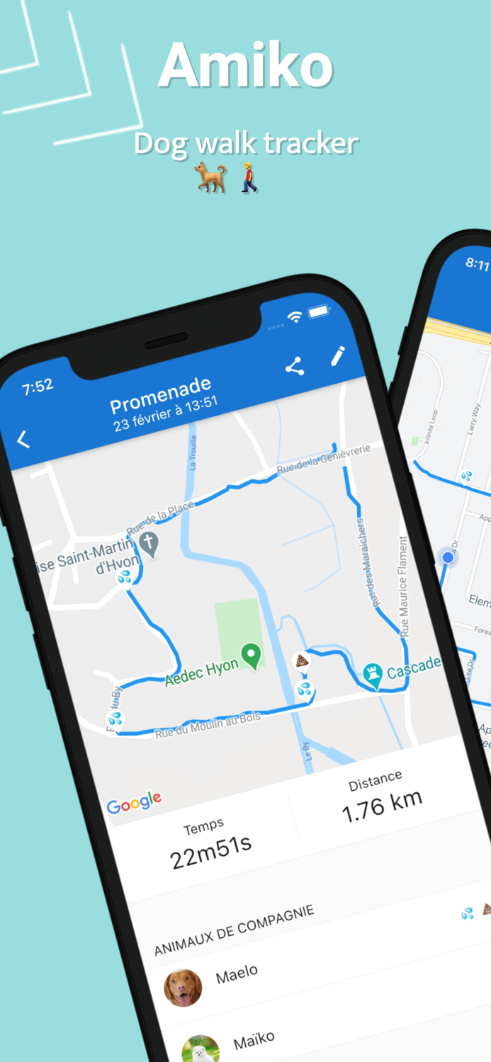 Amiko - Dog walk tracker