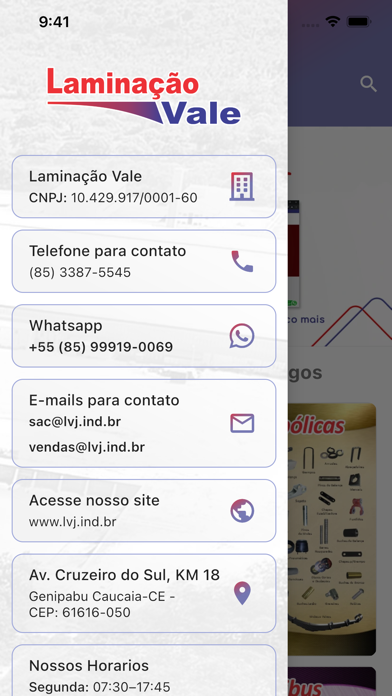 Laminação Vale - Catálogo LVJ Screenshot