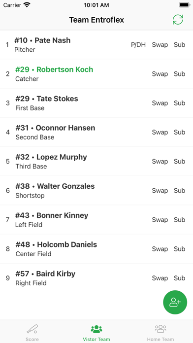 DiamondKast Scoring App Screenshot