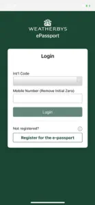 Weatherbys ePassport App screenshot #1 for iPhone
