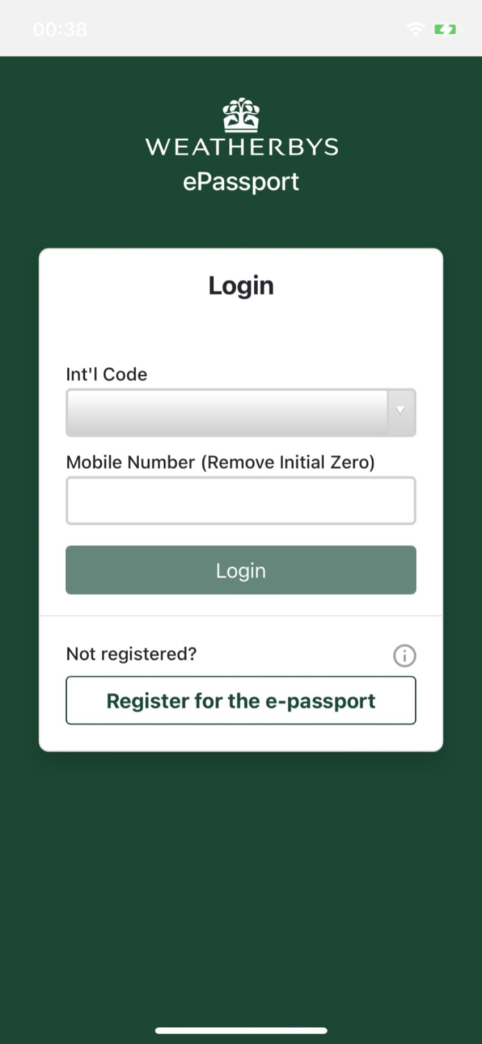 Weatherbys ePassport App