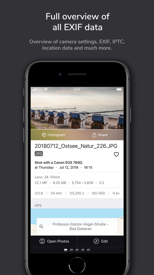 #1. ImagExif 2 - edit exif data (iOS) 由: Thomas Oswald