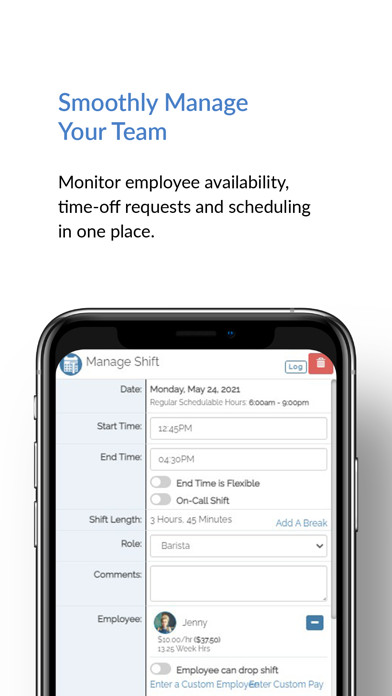 SHIFTR Employee Scheduling Screenshot