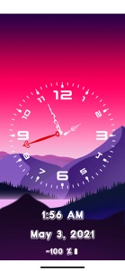 Analog Clock~OLEDX Large Clock screenshot #5 for iPhone