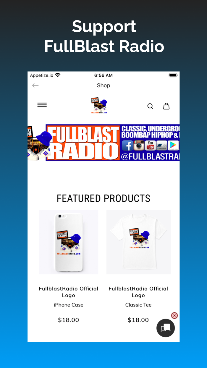 FullBlastRadio App