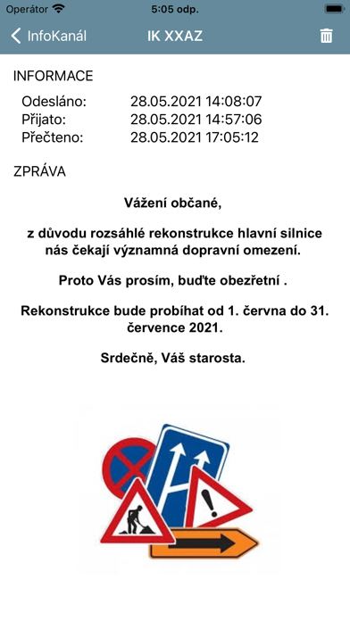 InfoKanál Screenshot