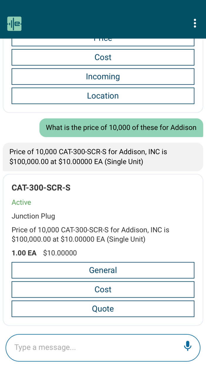 Epicor Virtual Agent EVA