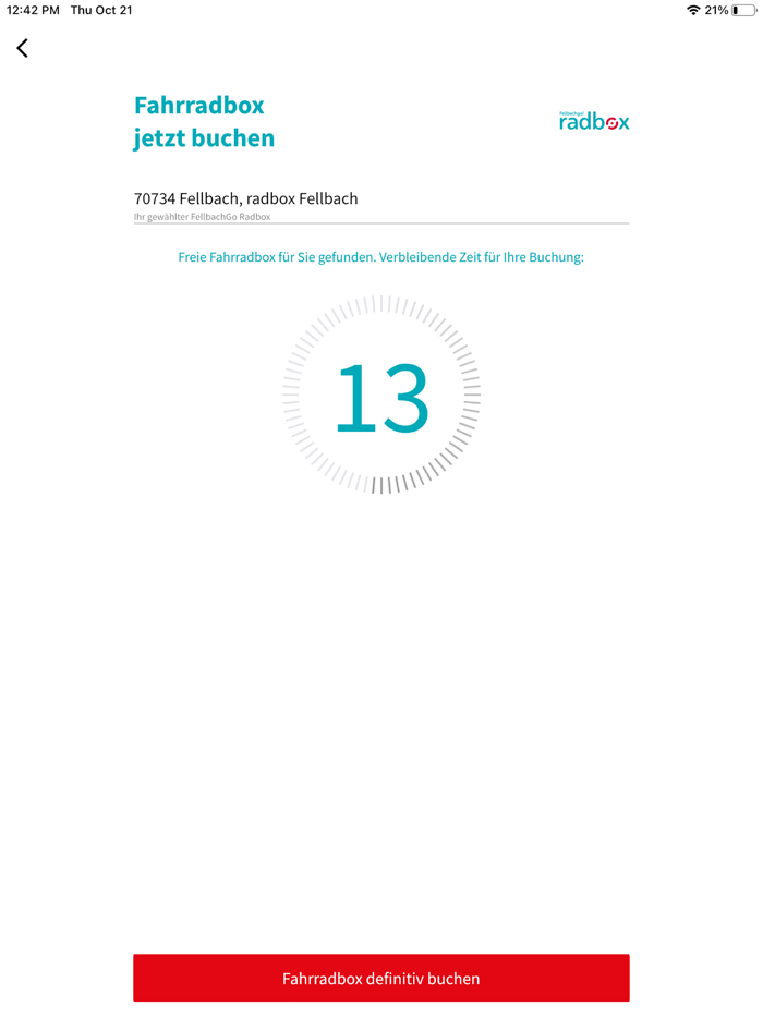 Fellbach.go radbox