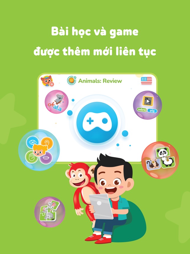 Monkey Junior Bé học tiếng Anh