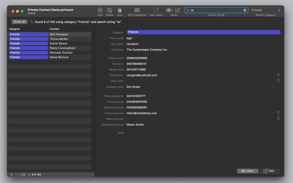 #6. Private Contact (macOS) 由: Roberto Panetta