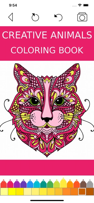  Angry Cats Coloring Book For Adults And Kids: 54
