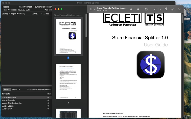 Store Financial Splitter Screenshot