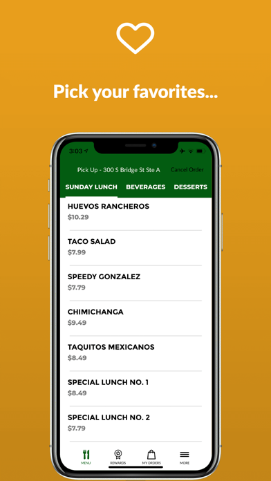 Cancun Mexican Grill Screenshot
