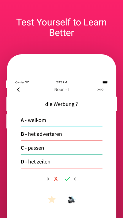 Practice Dutch German Words Screenshot