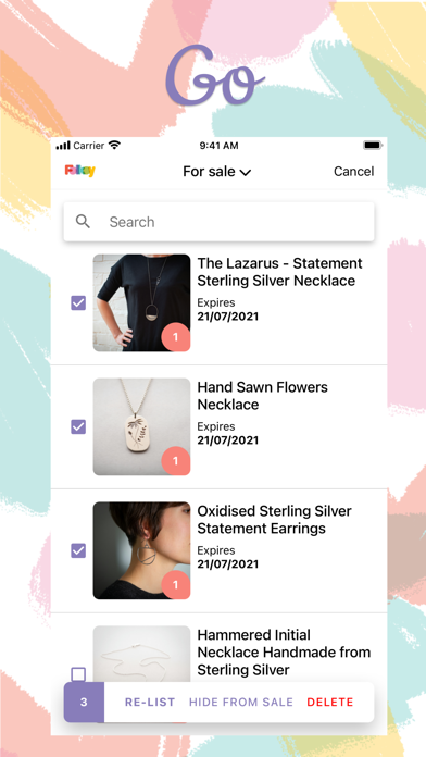 Sell on Folksy Screenshot