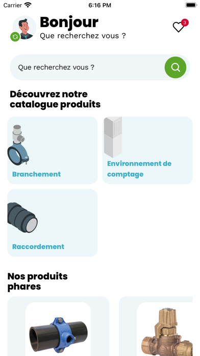 Produits CLAIRE Screenshot