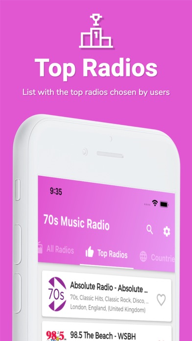 70s Radio - 70s Music Screenshot