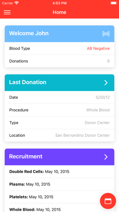 LifeStream Blood Bank Screenshot