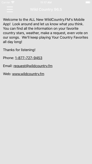 WildCountry.FM Screenshot
