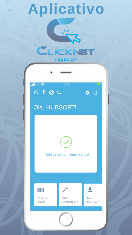 #1. CLICK-NET TELECOM (iOS) By: HubSoft