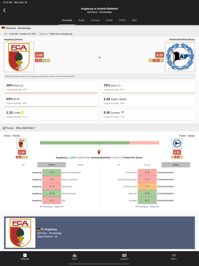 FootyStats - Soccer Stats