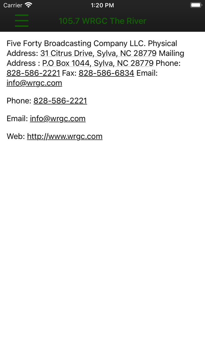 105.7 WRGC The River