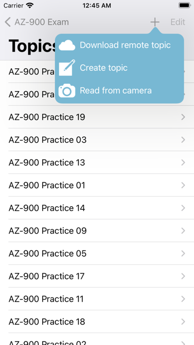 AZ-900 Practice Exam Screenshot