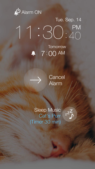 Screenshot #2 pour Cat Alarm Clock :3