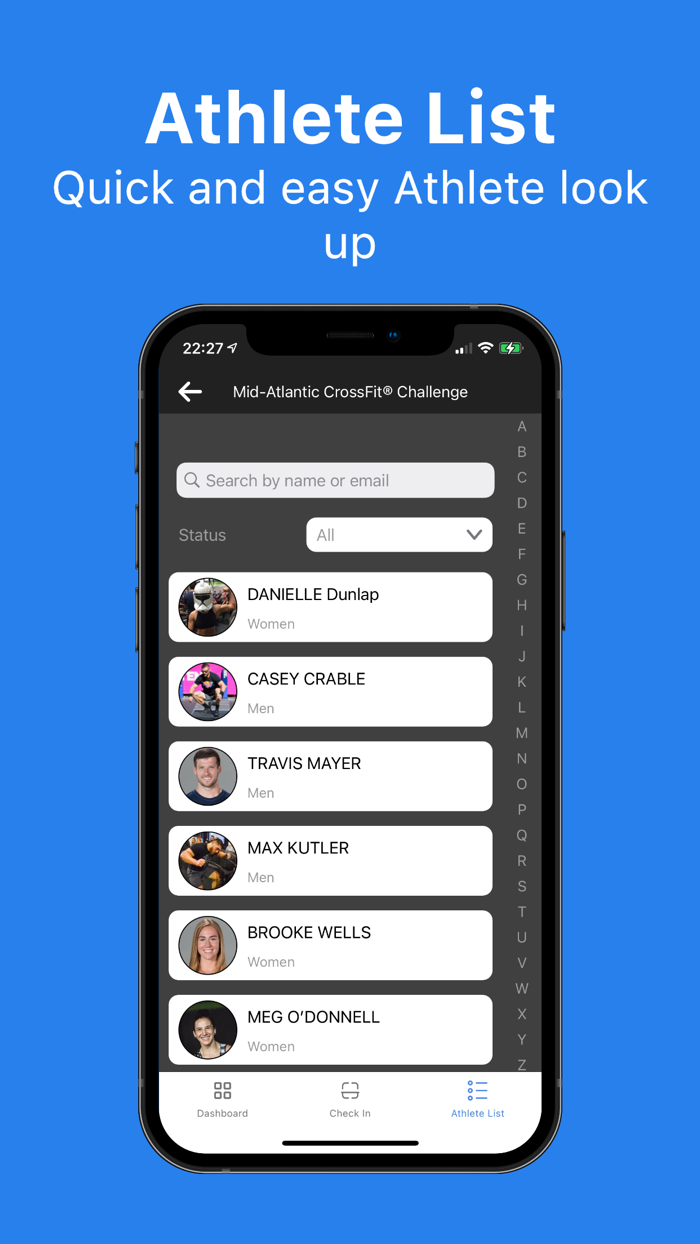 Competition Corner Check In