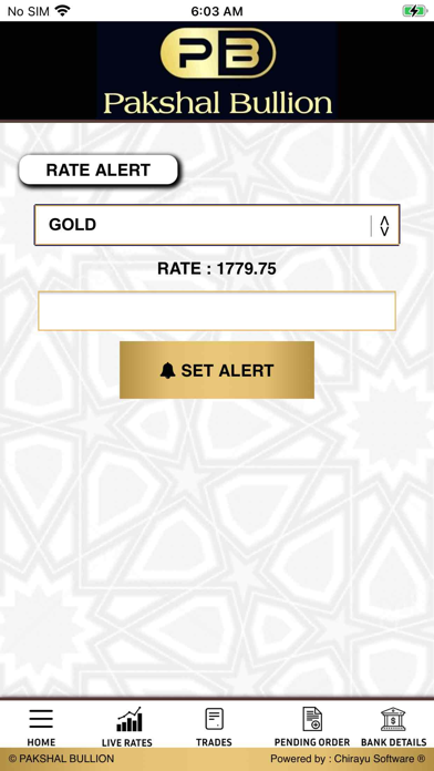 Pakshal Bullion Screenshot